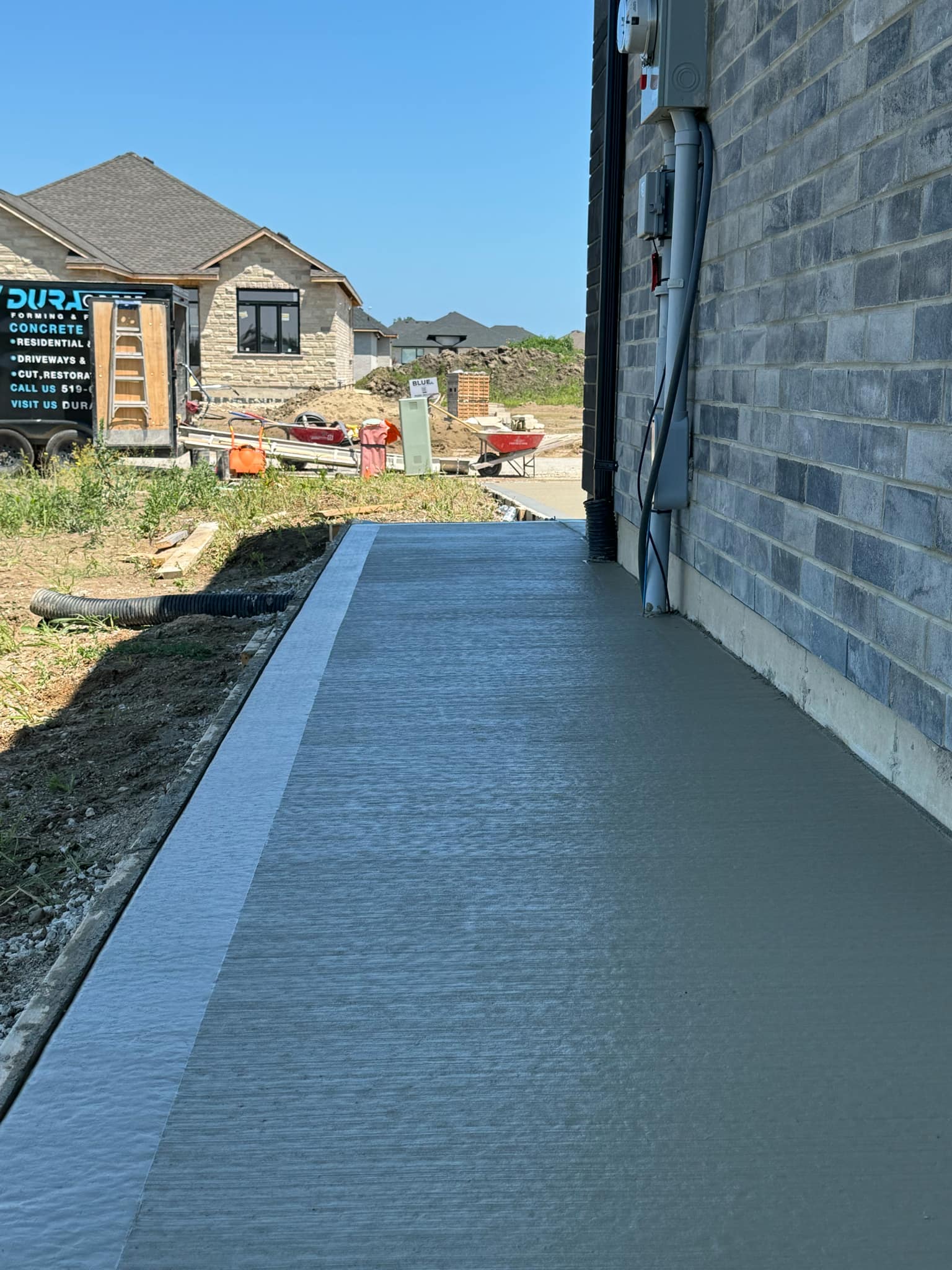 Concrete foundation project